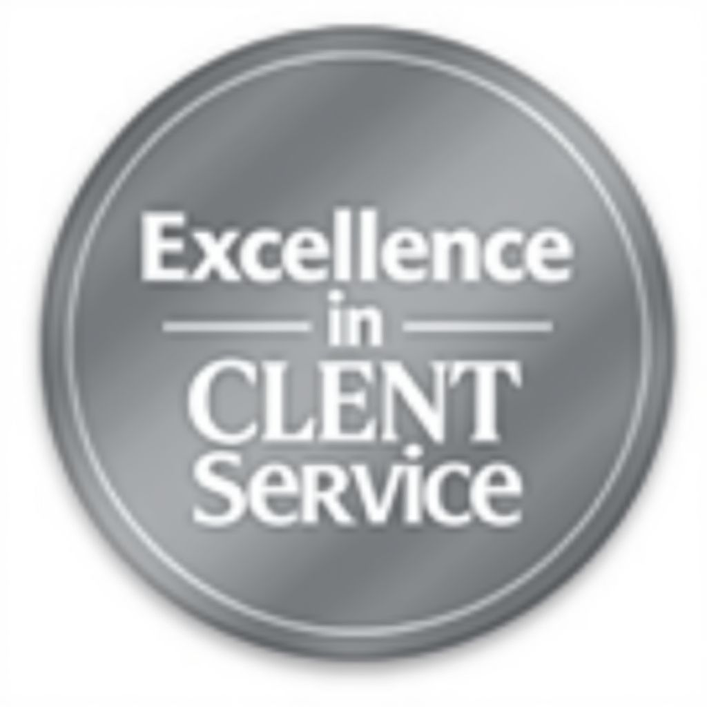Logo del premio a la excelencia en servicio al cliente.