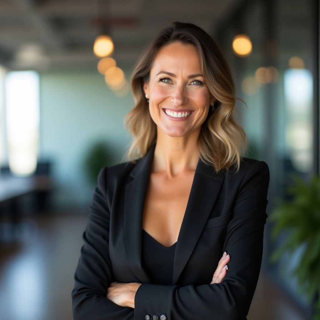 Retrato de Elena Ríos, CEO y Fundadora.